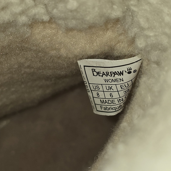 BearPaw Alaska Gray Women's Winter Lace-Up Boots size 8 - Picture 7 of 8